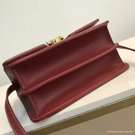 Official FirstBag Ru Two-tone BURBERRY and Bag Canvas TB Leather 0608